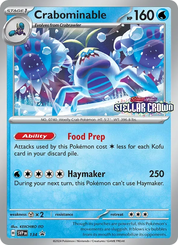 Crabominable, SVP Black Star Promos