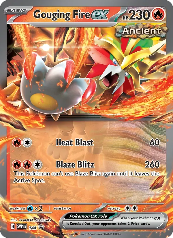 Gouging Fire ex, SVP Black Star Promos