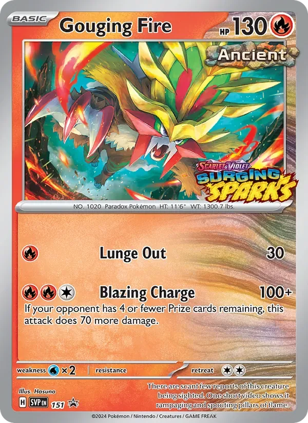 Gouging Fire, SVP Black Star Promos