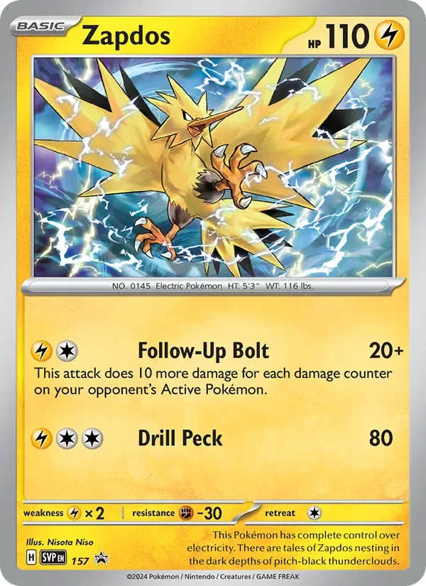 Zapdos, SVP Black Star Promos