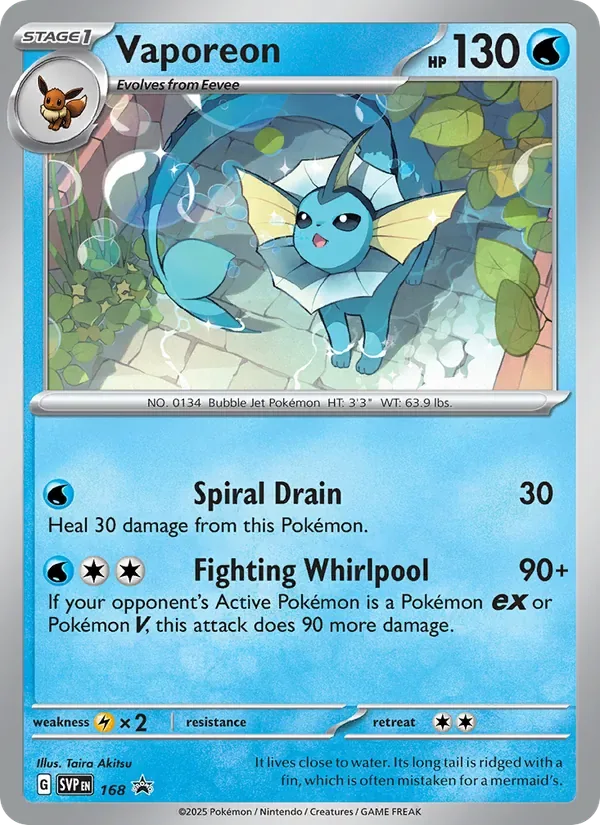 Vaporeon, SVP Black Star Promos