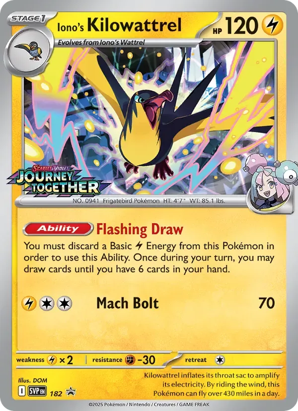 Iono's Kilowattrel, SVP Black Star Promos