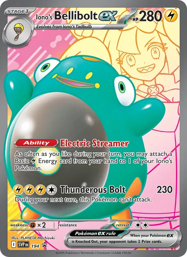 Iono's Bellibolt ex, SVP Black Star Promos