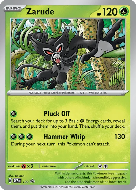 Zarude, SVP Black Star Promos