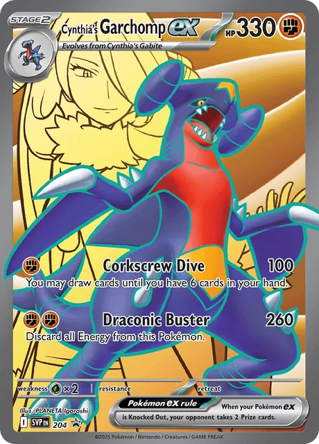 Cynthia's Garchomp ex, SVP Black Star Promos