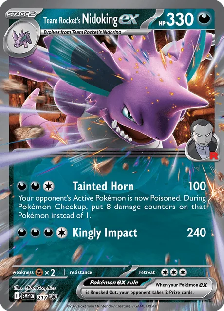 Team Rocket's Nidoking ex, SVP Black Star Promos
