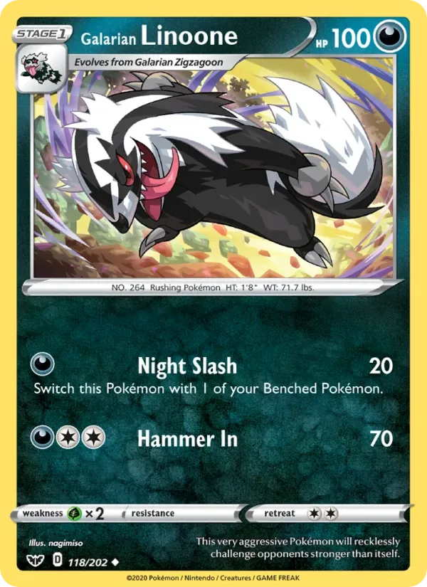 Galarian Linoone, Sword & Shield