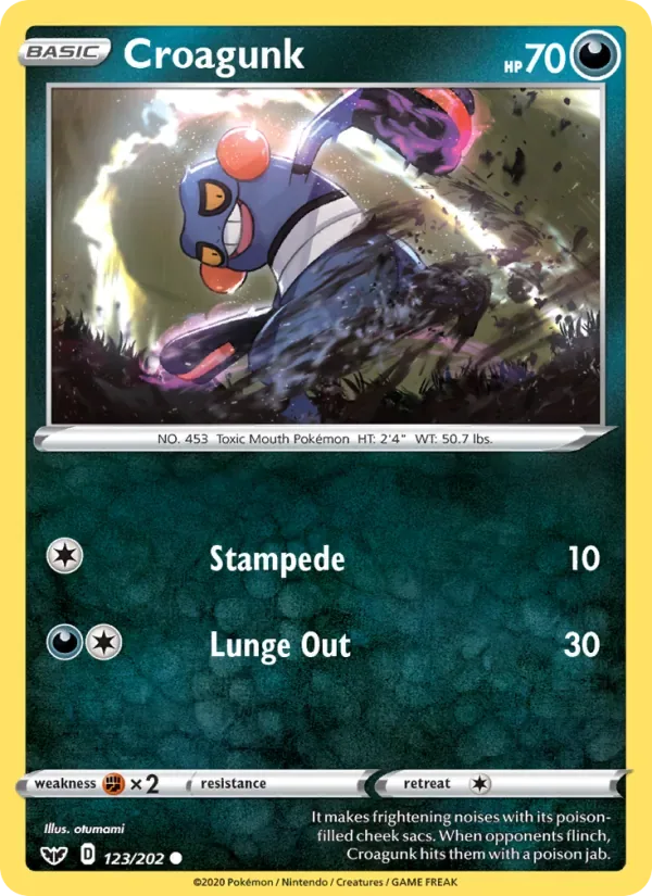 Croagunk, Sword & Shield