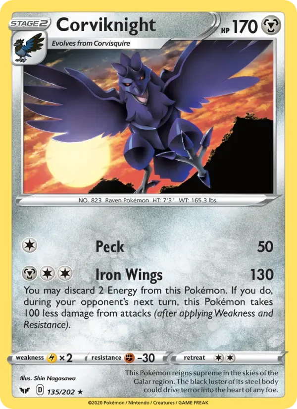 Corviknight, Sword & Shield