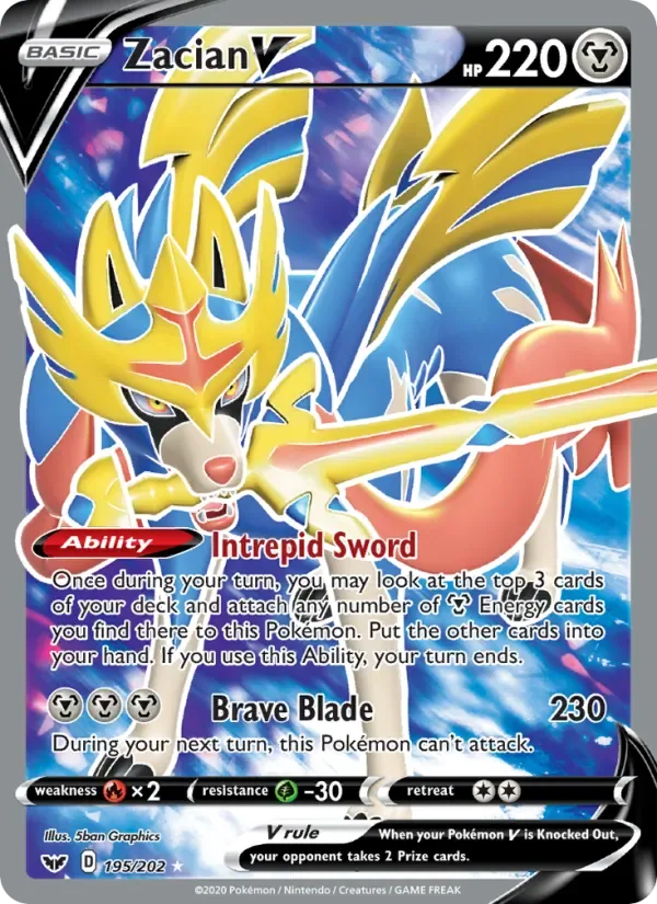 Zacian V, Sword & Shield