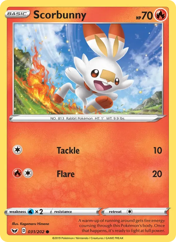 Scorbunny, Sword & Shield