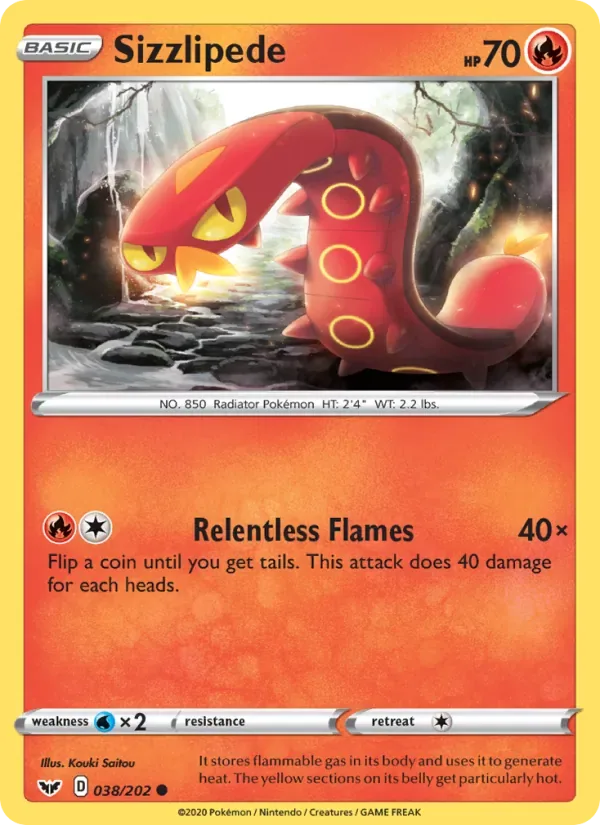 Sizzlipede, Sword & Shield