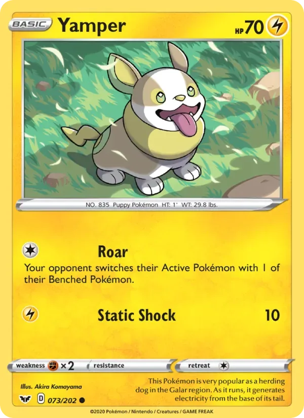 Yamper, Sword & Shield