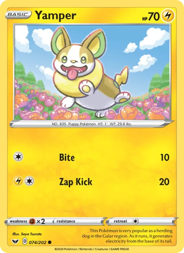 Yamper, Sword & Shield