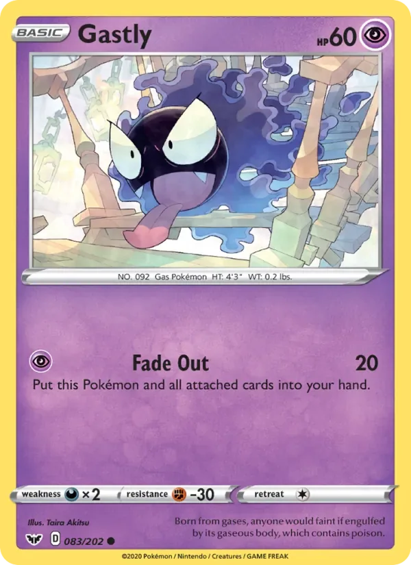 Gastly, Sword & Shield