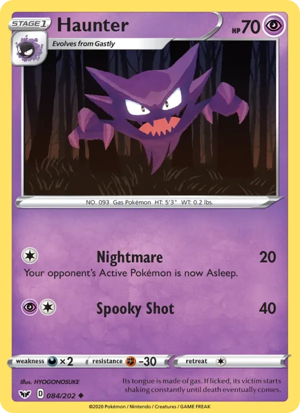 Haunter, Sword & Shield