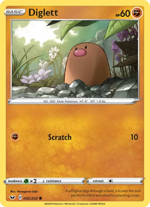 Diglett, Sword & Shield
