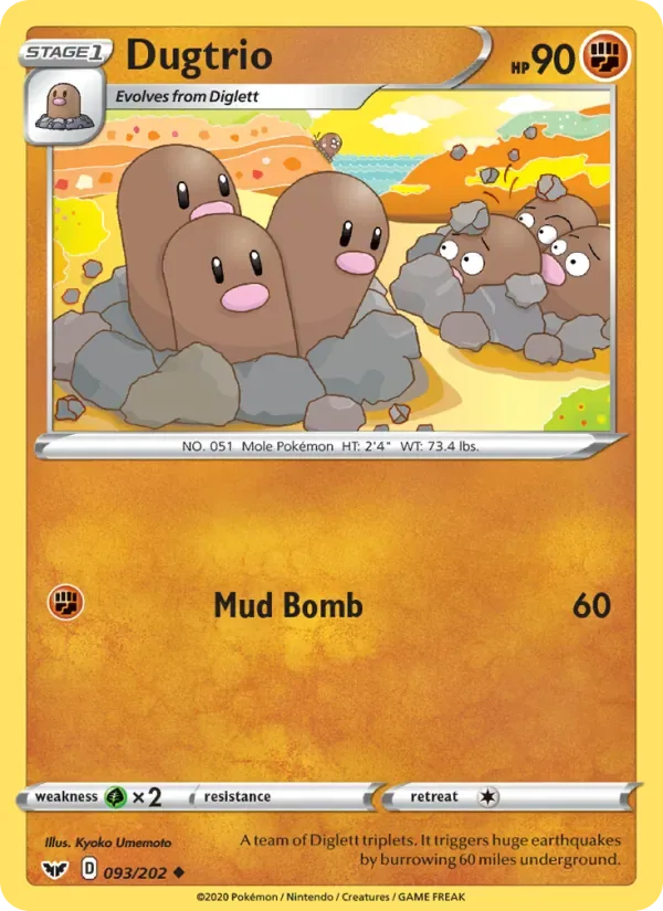 Dugtrio, Sword & Shield