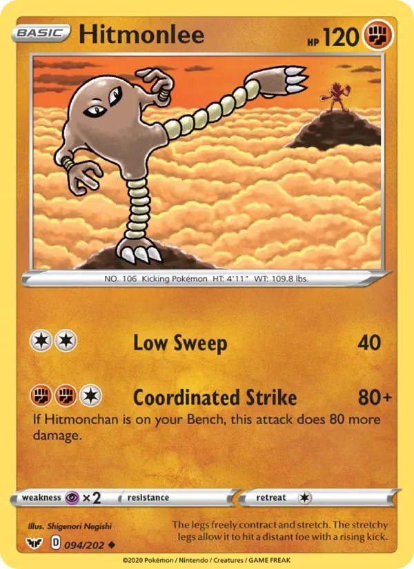 Hitmonlee, Sword & Shield
