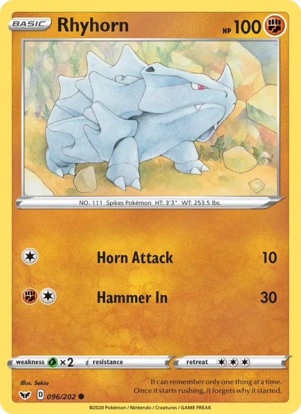 Rhyhorn, Sword & Shield