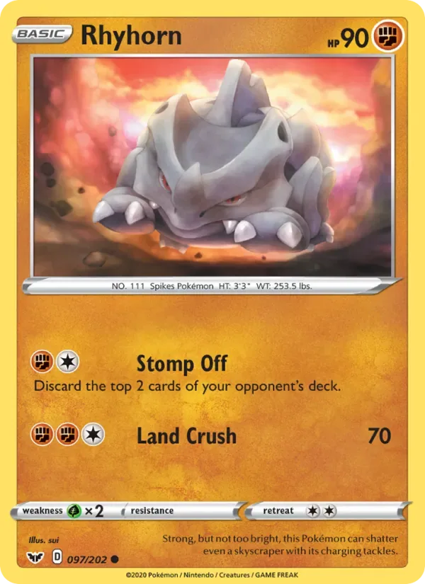 Rhyhorn, Sword & Shield