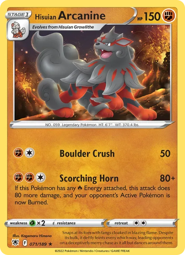 Hisuian Arcanine, Astral Radiance