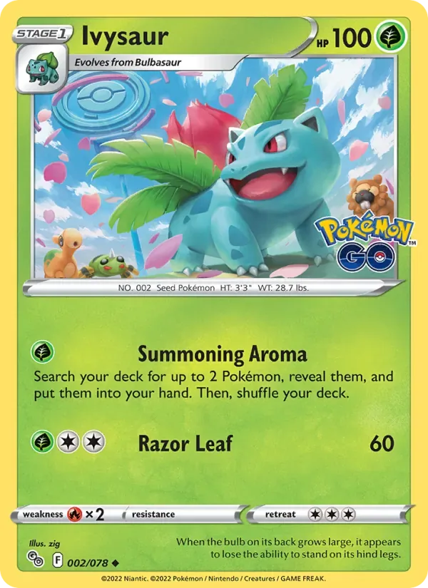 Ivysaur, Pokémon GO