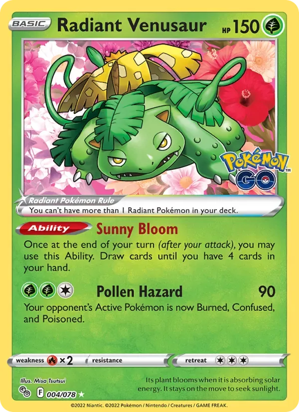 Radiant Venusaur, Pokémon GO