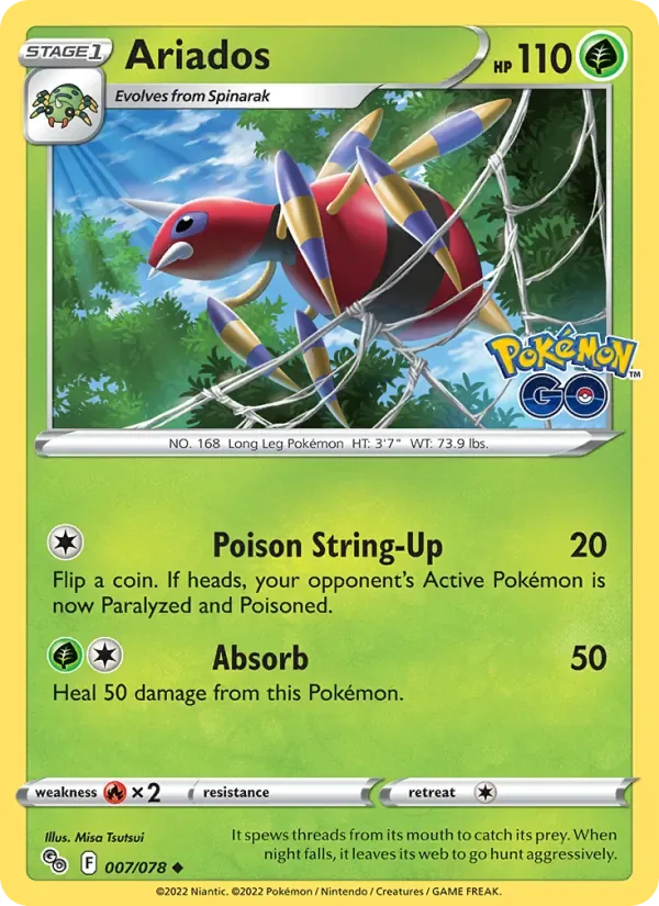 Ariados, Pokémon GO