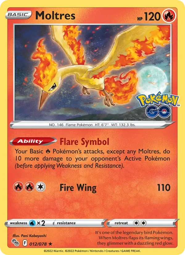 Moltres, Pokémon GO