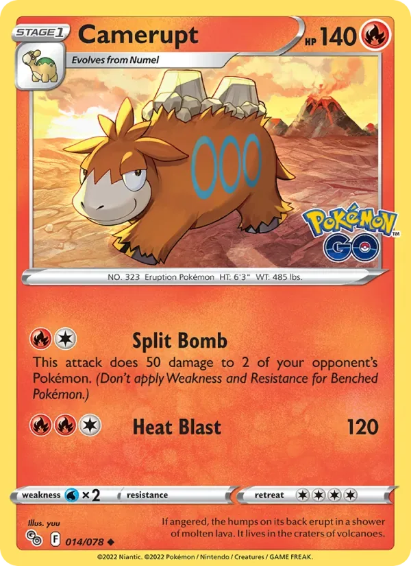 Camerupt, Pokémon GO