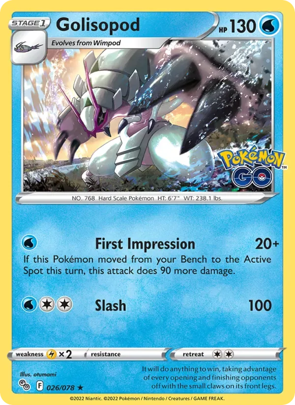 Golisopod, Pokémon GO