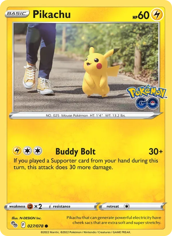 Pikachu, Pokémon GO