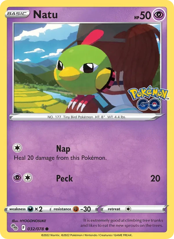 Natu, Pokémon GO