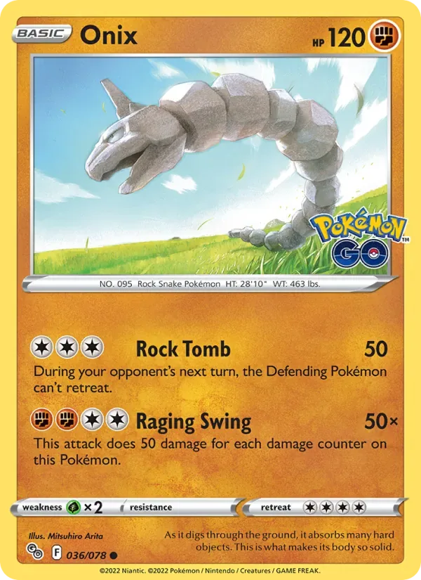 Onix, Pokémon GO