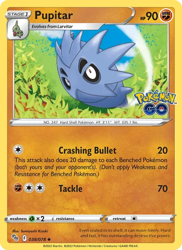 Pupitar, Pokémon GO