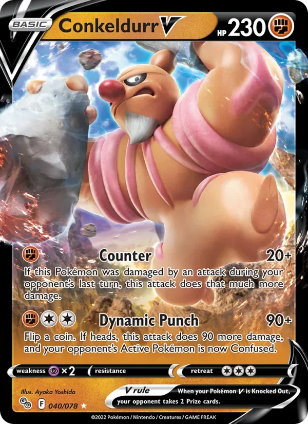 Conkeldurr V, Pokémon GO