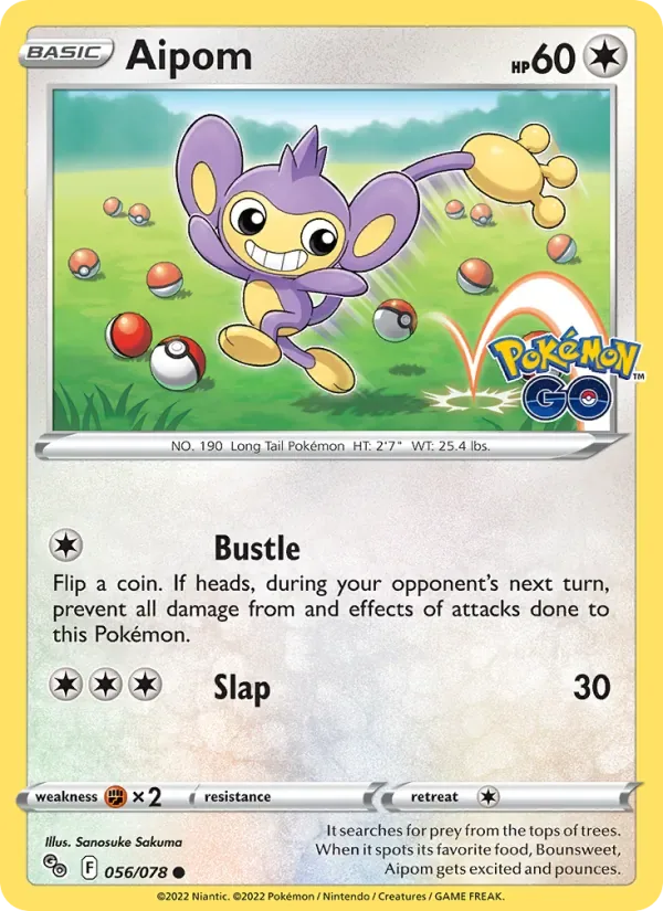 Aipom, Pokémon GO