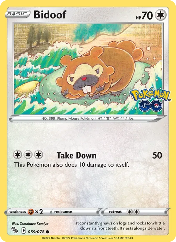 Bidoof, Pokémon GO