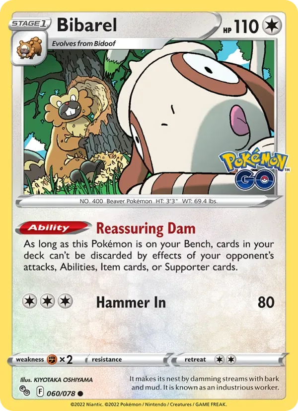 Bibarel, Pokémon GO