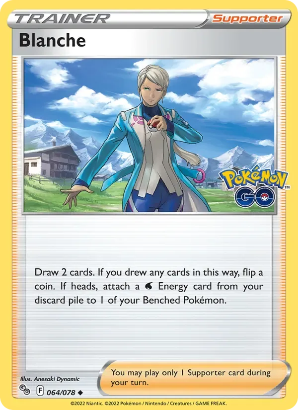 Blanche, Pokémon GO
