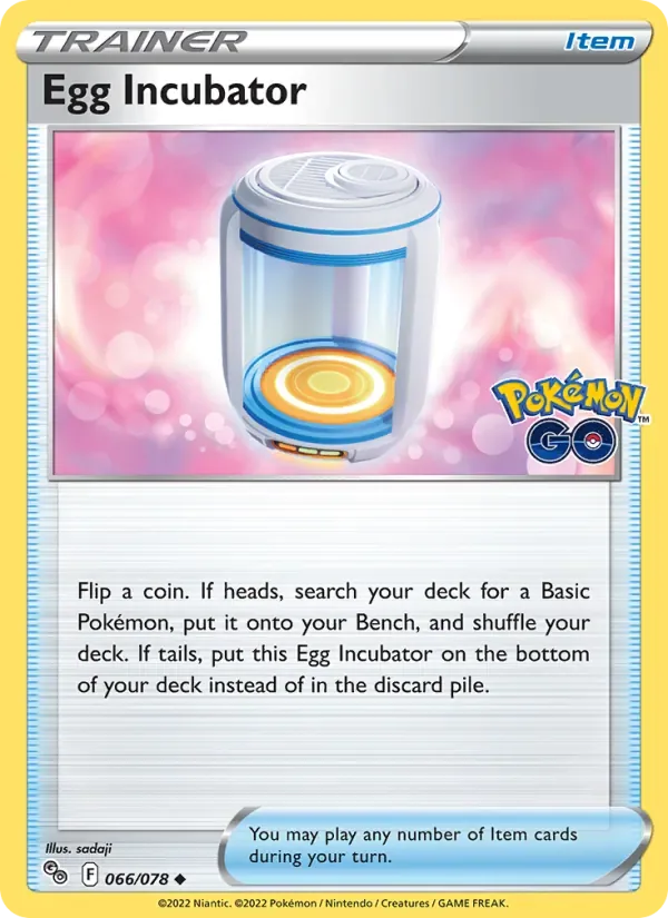 Egg Incubator, Pokémon GO
