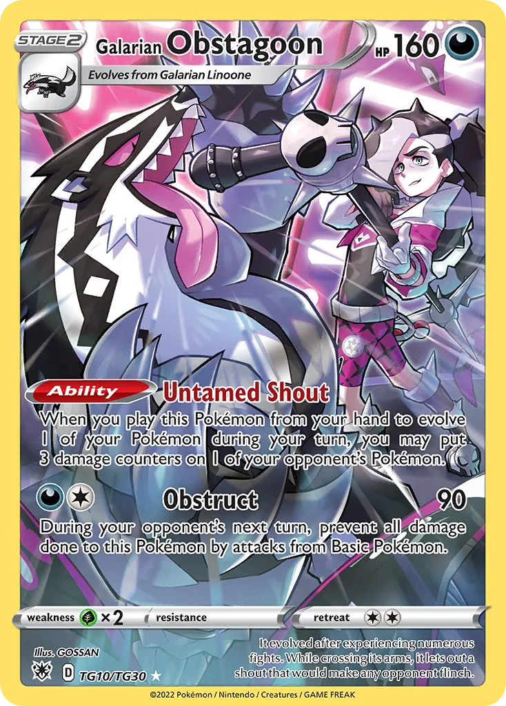 Galarian Obstagoon, Astral Radiance Trainer Gallery