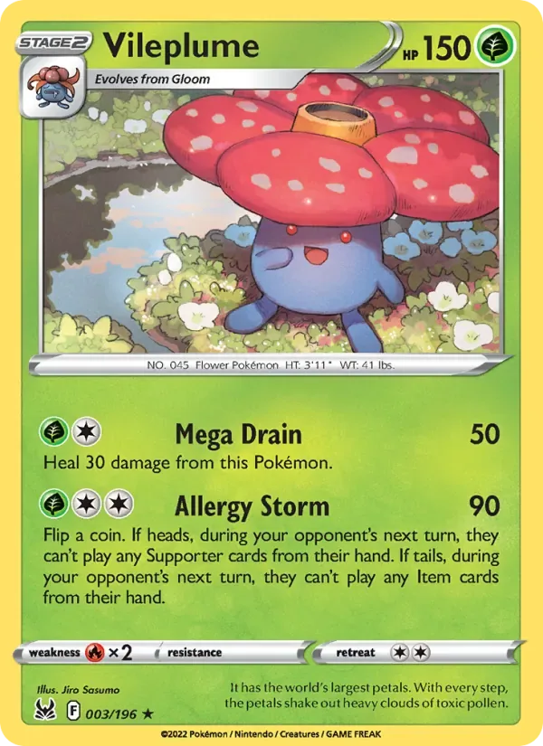 Vileplume, Lost Origin