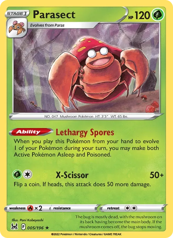 Parasect, Lost Origin