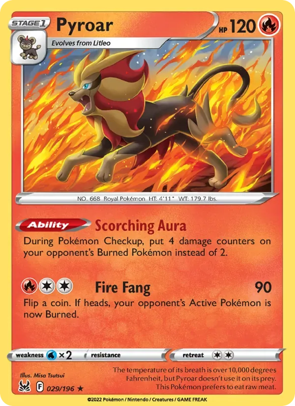 Pyroar, Lost Origin