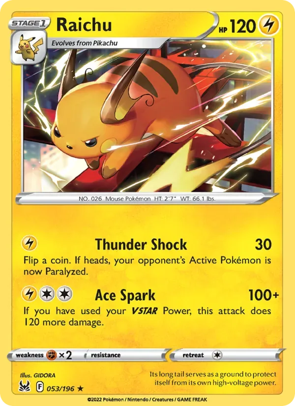 Raichu, Lost Origin