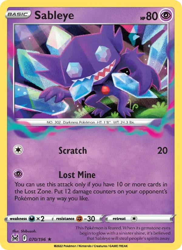 Sableye, Lost Origin