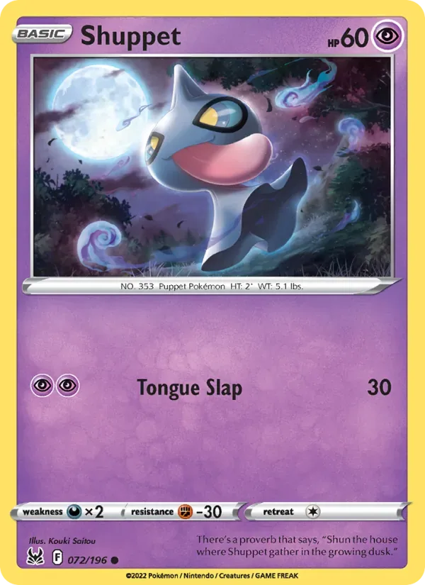 Shuppet, Lost Origin