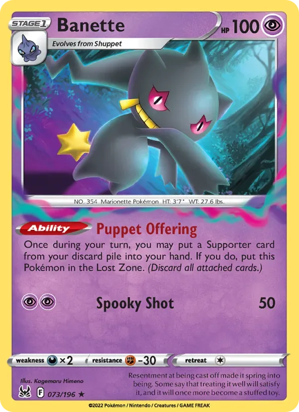 Banette, Lost Origin